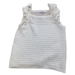 Madewell crochet tank top - size xs - color cream